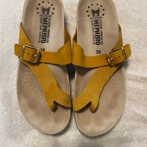 Mephisto Yellow Sandals